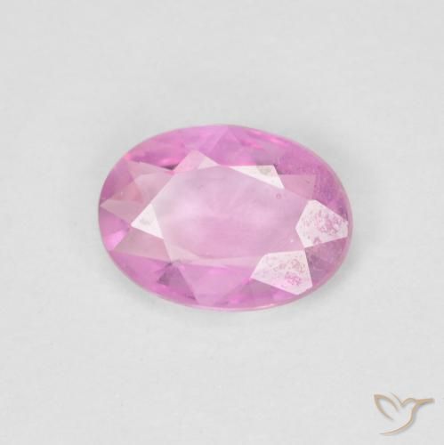 0.70ct 자연스러운 핫 핑크 사파이어, 타원형, VS