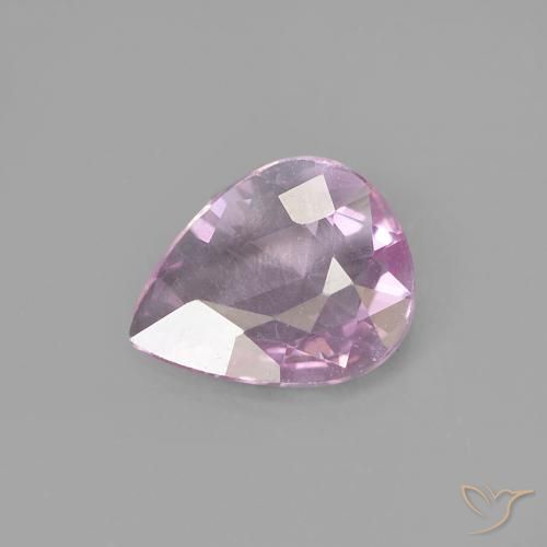 0.40ct 자연스러운 체리 핑크 사파이어, 배 모양, VVS