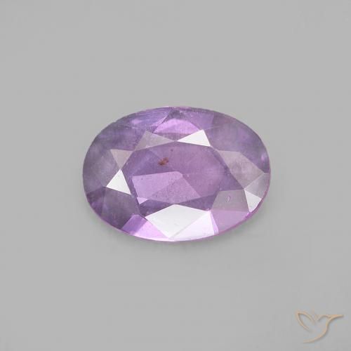 0.47ct 자연스러운 분홍빛이 도는 보라색 사파이어, 타원형, VVS