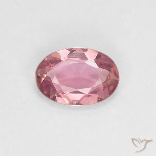 0.43ct 자연스러운 풍선껌 핑크 사파이어, 타원형, VVS