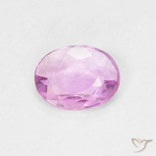 0.43ct 자연스러운 분홍빛이 도는 보라색 사파이어, 타원형, VVS