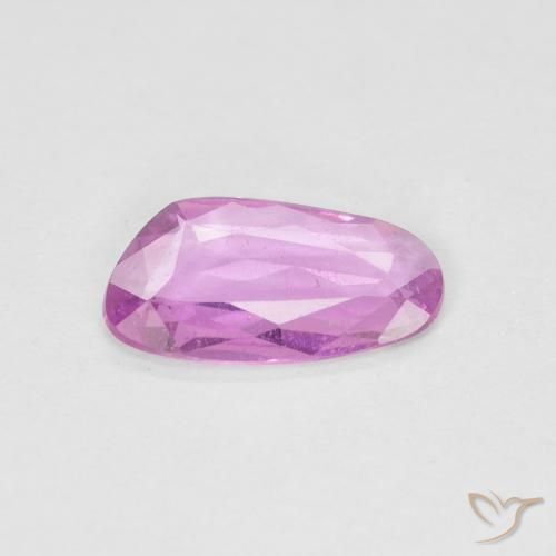 0.65ct 자연스러운 밝은 분홍빛이 도는 보라색 사파이어, 팬시한, VS