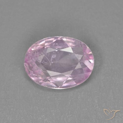 0.68ct 자연스러운 풍선껌 핑크 사파이어, 타원형, VS