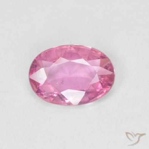 0.60ct 자연스러운 핫 핑크 사파이어, 타원형, VS