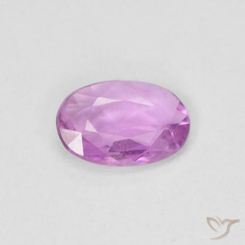 0.43ct 자연스러운 Medium Light-Purple 사파이어, 타원형, VS