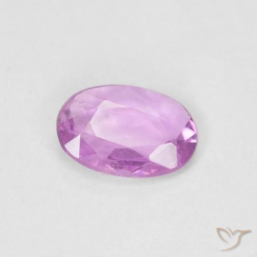 0.43캐럿 천연 Medium Light-Purple 사파이어, 타원형, VS