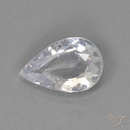 0.35ct 자연스러운 미디엄 그레이 사파이어, 배 모양, VS