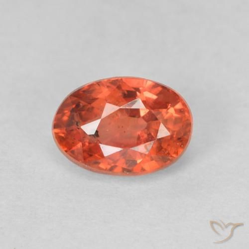 0.68ct 자연스러운 미디엄 레드 사파이어, 타원형, VS