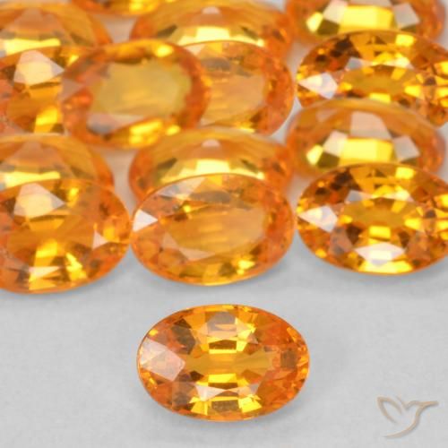 0.62ct 자연스러운 붉은 오렌지 사파이어, 타원형, VVS-VS