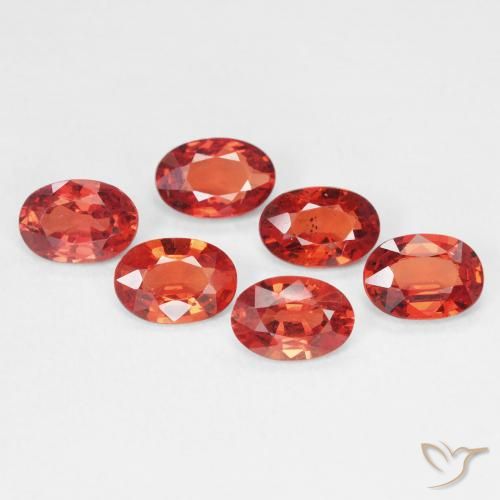 0.49ct 자연스러운 밝은 크림슨 레드 사파이어, 타원형, VVS-VS