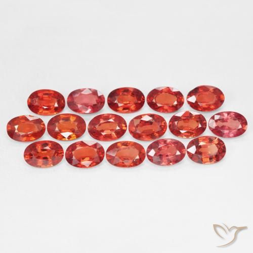 0.56ct 자연스러운 밝은 크림슨 레드 사파이어, 타원형, VVS-VS
