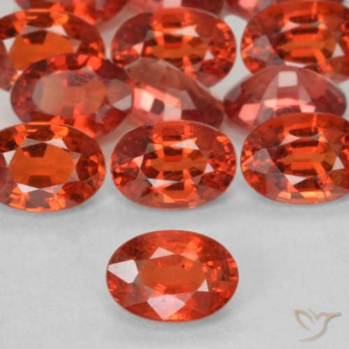 0.65ct 자연스러운 인텐스 레드 사파이어, 타원형, VVS-VS