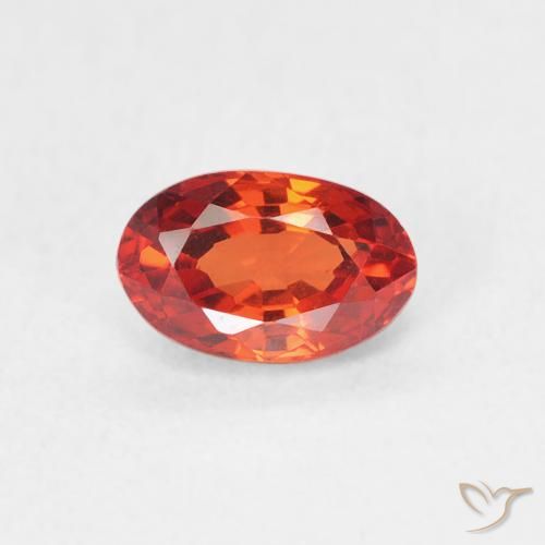 0.74ct 자연스러운 미디엄 레드 사파이어, 타원형, VVS-VS