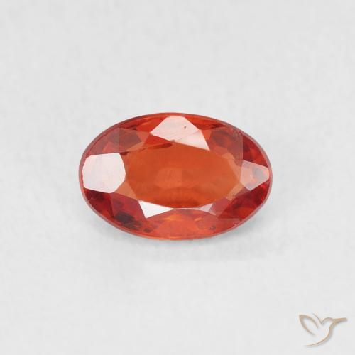 0.63ct 자연스러운 인텐스 레드 사파이어, 타원형, VVS-VS