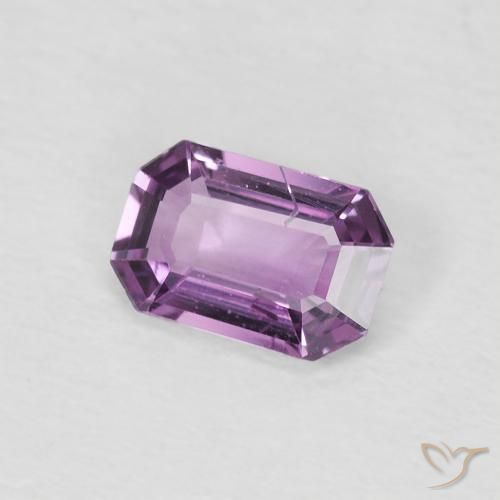 0.60캐럿 천연 Medium Dark-Purple 사파이어, 옥타곤 / 에메랄드 컷, VS-SI