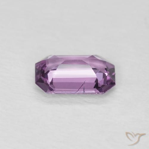 0.60캐럿 천연 Medium Dark-Purple 사파이어, 옥타곤 / 에메랄드 컷, VS-SI