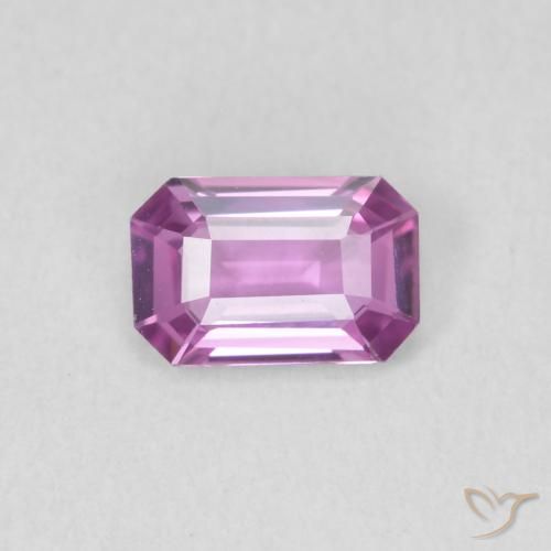 0.62ct 자연스러운 Medium Light-Purple 사파이어, 에메랄드 컷, VVS