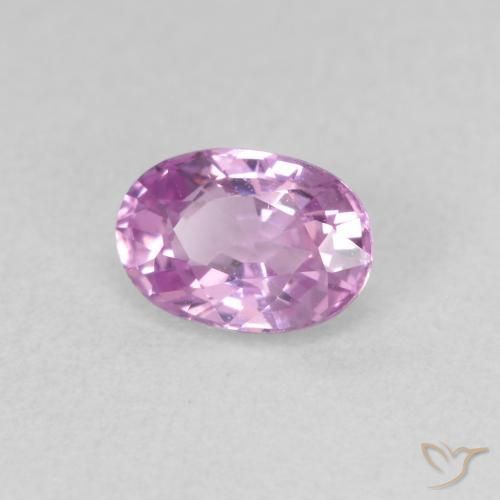 0.73캐럿 천연 Medium Light-Purple 사파이어, 타원형, VVS
