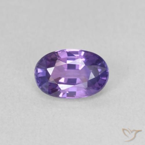 0.70ct 자연스러운 미디엄 바이올렛 사파이어, 타원형, VVS