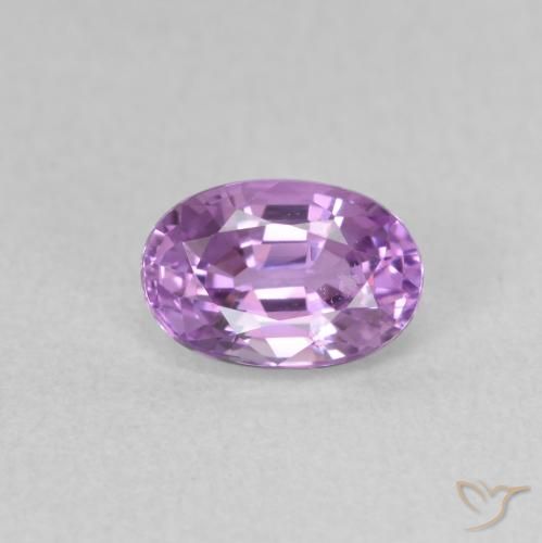 0.76ct 자연스러운 일렉트릭 퍼플 사파이어, 타원형, VS