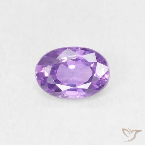 0.58ct 자연스러운 미디엄 핑크 바이올렛 사파이어, 타원형, VS