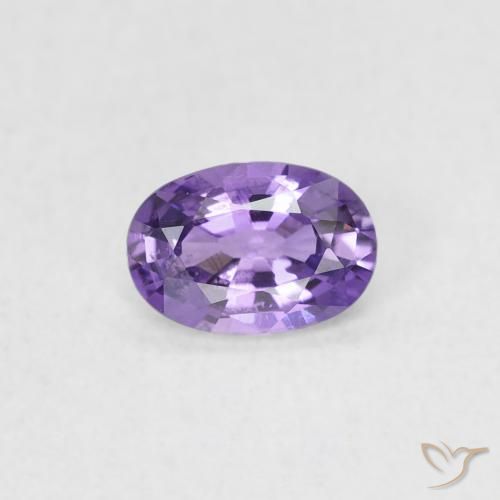 0.45ct 자연스러운 밝은 포도 바이올렛 사파이어, 타원형, VVS-VS