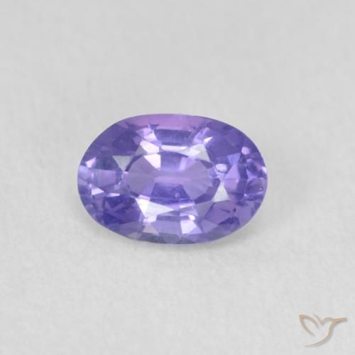 0.52ct 자연스러운 딥 퍼플 사파이어, 타원형, VVS-VS