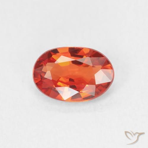 0.65ct 자연스러운 밝은 크림슨 레드 사파이어, 타원형, VVS