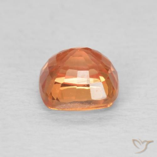0.65캐럿 천연 미디엄 레드 사파이어, 방석, VVS