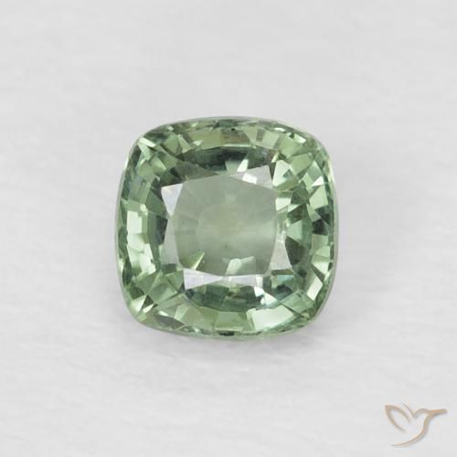0.61ct 자연스러운 라이트 민트 사파이어, 방석, VVS