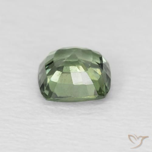 0.57캐럿 천연 Medium Light Green 사파이어, 방석, VS