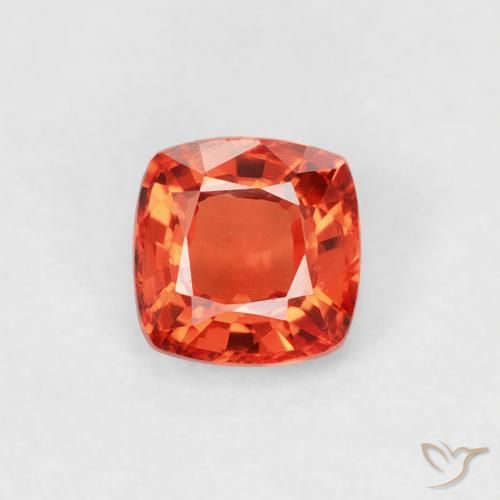0.45ct 자연스러운 미디엄 레드 사파이어, 방석, VVS-VS