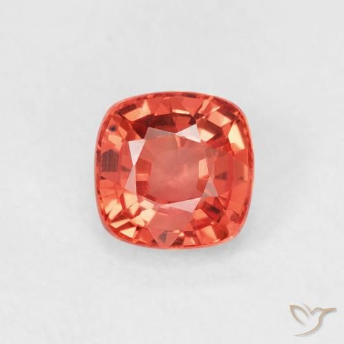0.52ct 자연스러운 밝은 크림슨 레드 사파이어, 방석, VVS-VS