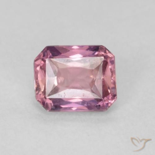 0.53ct 자연스러운 딥 라벤더 사파이어, 에메랄드 컷, VS