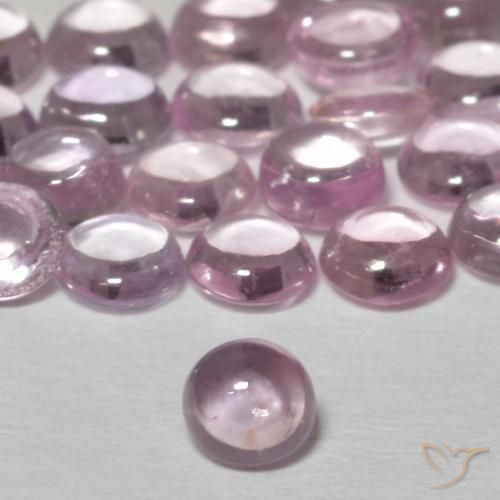 0.27ct 자연스러운 라벤더 핑크 사파이어, 둥근, 투명한