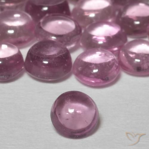 0.28ct 자연스러운 라이트 퍼플 사파이어, 둥근, 투명한
