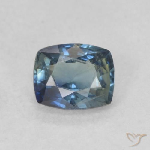 0.77ct 자연스러운 파란색 사파이어, 방석, VS
