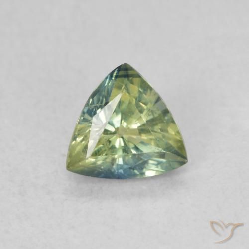 0.54ct 자연스러운 다색 사파이어, 일조, VS