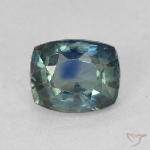 0.79ct 자연스러운 매우 밝은 파란색 사파이어, 방석, VVS-VS