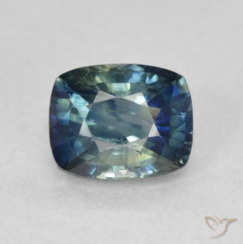 0.86ct 자연스러운 딥 네이비 블루 사파이어, 방석, VVS-VS