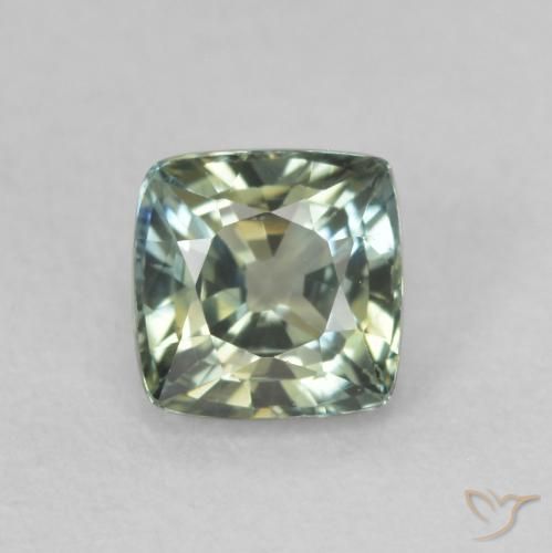 0.75ct 자연스러운 다색 사파이어, 방석, VVS-VS
