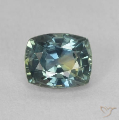 0.74ct 자연스러운 물오리 사파이어, 방석, VVS-VS