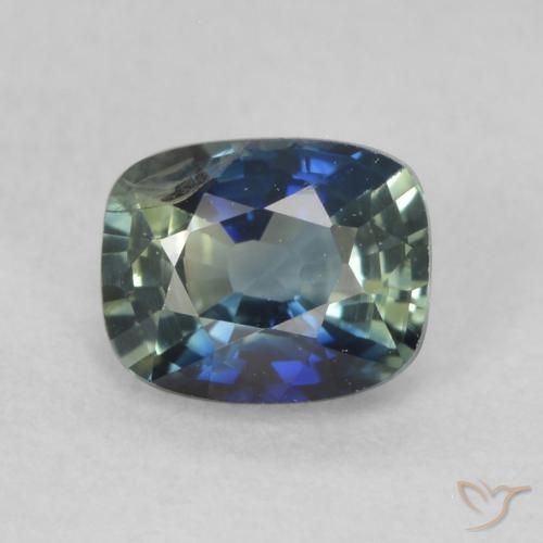 0.60ct 자연스러운 물오리 사파이어, 방석, VS