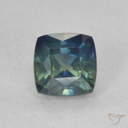 0.54ct 자연스러운 물오리 사파이어, 방석, VS