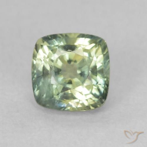 0.65ct 자연스러운 다색 사파이어, 방석, VS