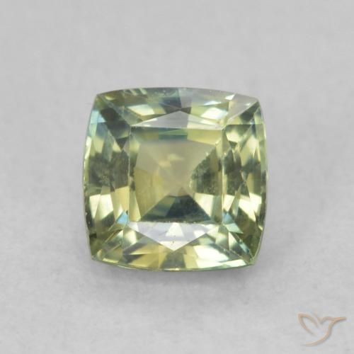 0.76ct 자연스러운 다색 사파이어, 방석, VS