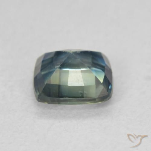 0.78캐럿 천연 다색 사파이어, 방석, VVS-VS