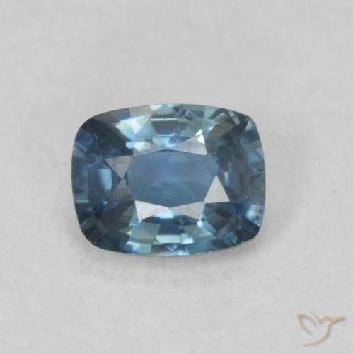 0.52ct 자연스러운 딥 네이비 블루 사파이어, 방석, VS