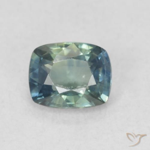 0.58ct 자연스러운 다색 사파이어, 방석, VS