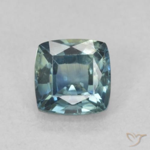 0.76ct 자연스러운 물오리 사파이어, 방석, VS